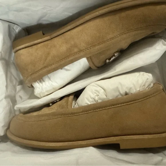 ❌SOLD❌ CHANEL Moccasins New in Box Dark Beige Loafers size 36 full set - Picture 7 of 8